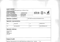 MCERTs Self Monitoring of Effluent Flow Audit 2013